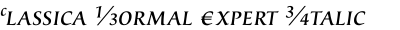 Classica Normal Expert Italic